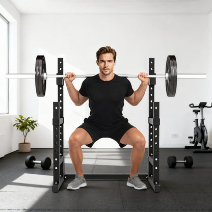 Adjustable Squat Rack, Barbell Rack Stand, Max Load 300kg
