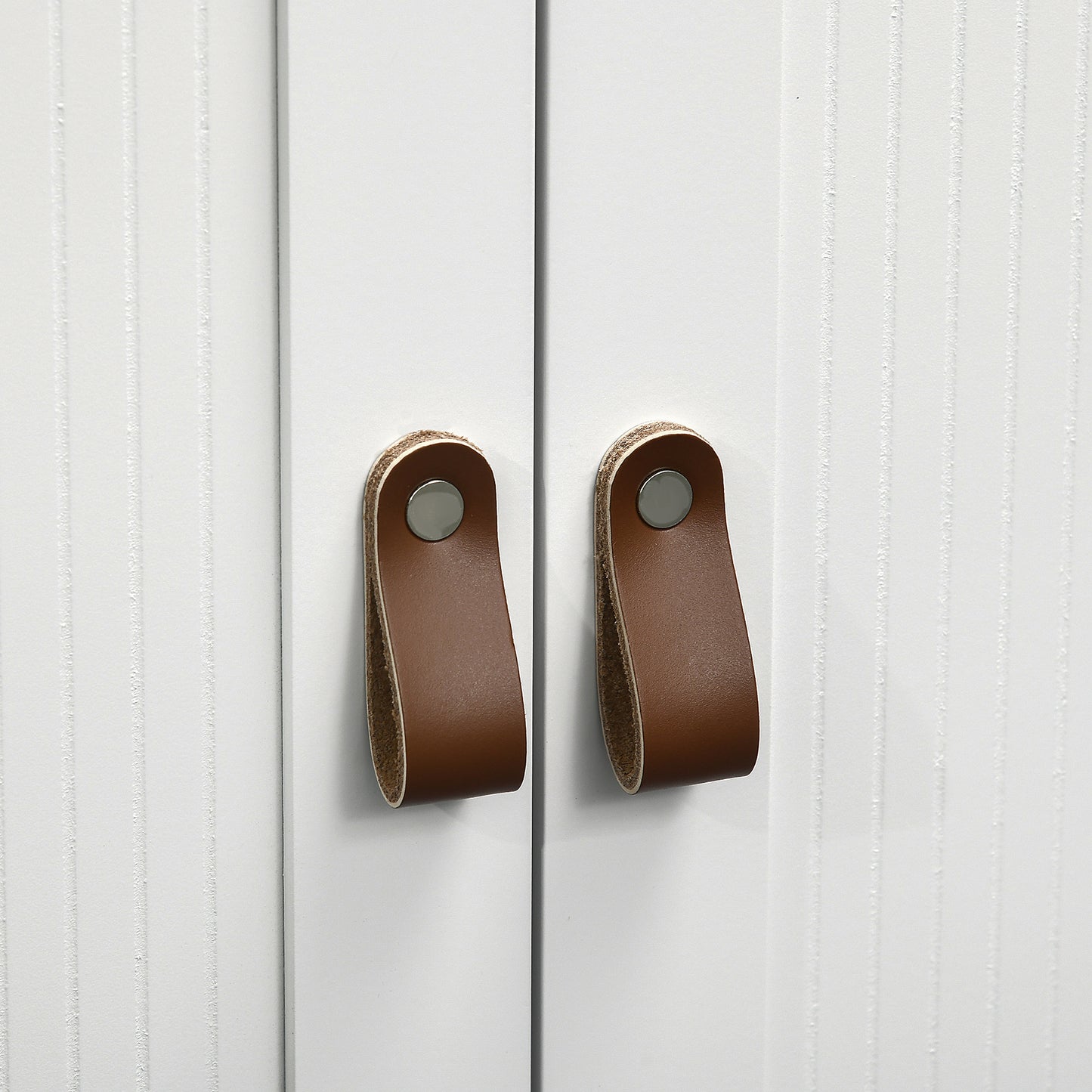 kleankin Bathroom Under Sink Cabinet with Adjustable Shelf, White