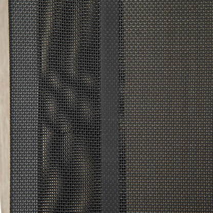 Elevated Pet Bed Cooling Raised Cot-Style Bed for Large Medium Sized Dogs with Non-slip Pads Breathable Mesh Fabric, 110 x 75 x 20 cm - Black