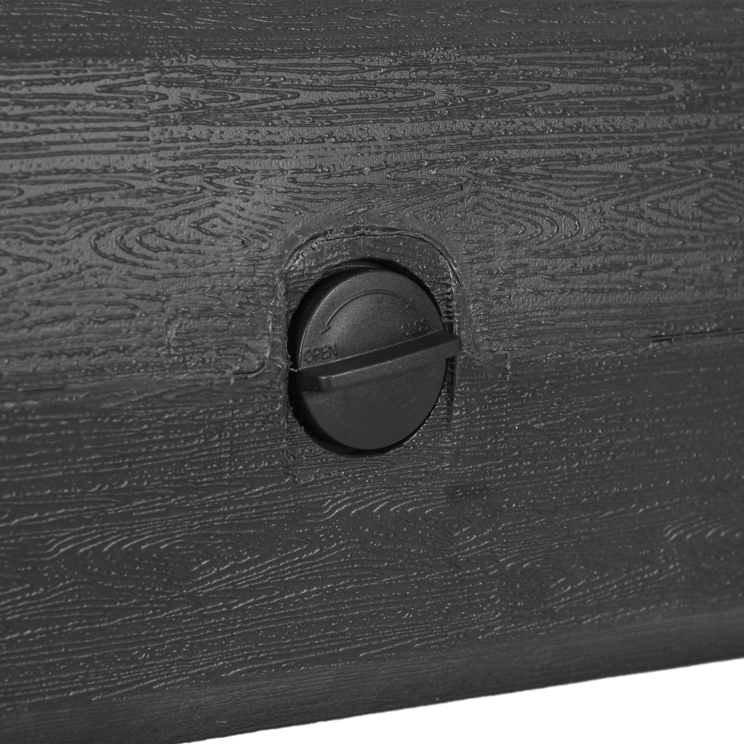 40kg Square Umbrella Parasol Base with Wood Effect, Plastic Umbrella Stand for Outdoor Patio Umbrella, Black