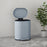 20L Pedal Bin, Metal Kitchen Bin with Soft-close Lid, Grey