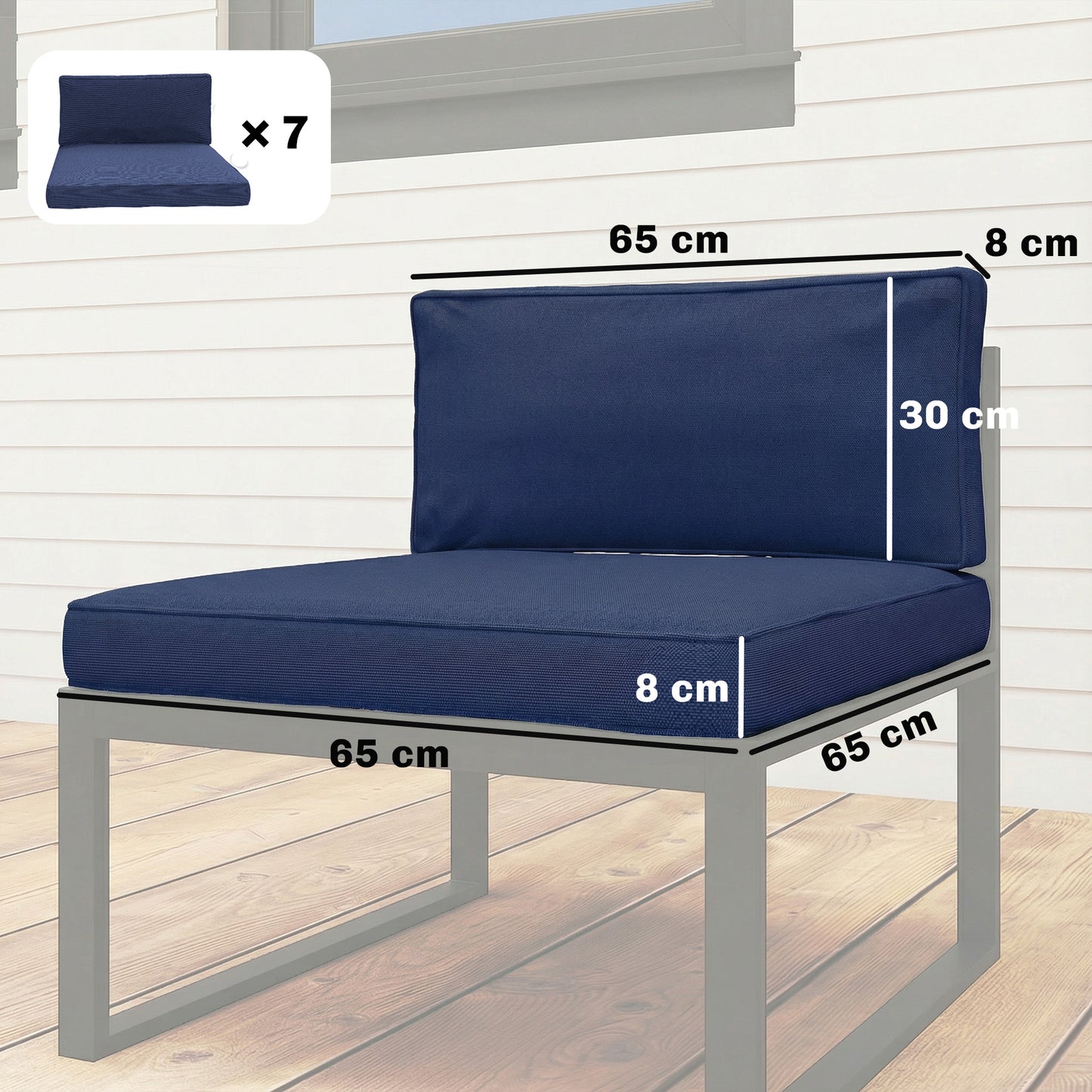Replacement Cushions for Outdoor Furniture Garden Seat Cushion Pad