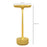 Cordless Table Lamp, Touch LED Desk Lamp with 4000mAh Rechargeable Battery, 3 Colour, for Bedroom Living Room, Gold Tone