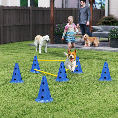 Dog Agility Equipment Set, Three-Piece Adjustable Height Jumping