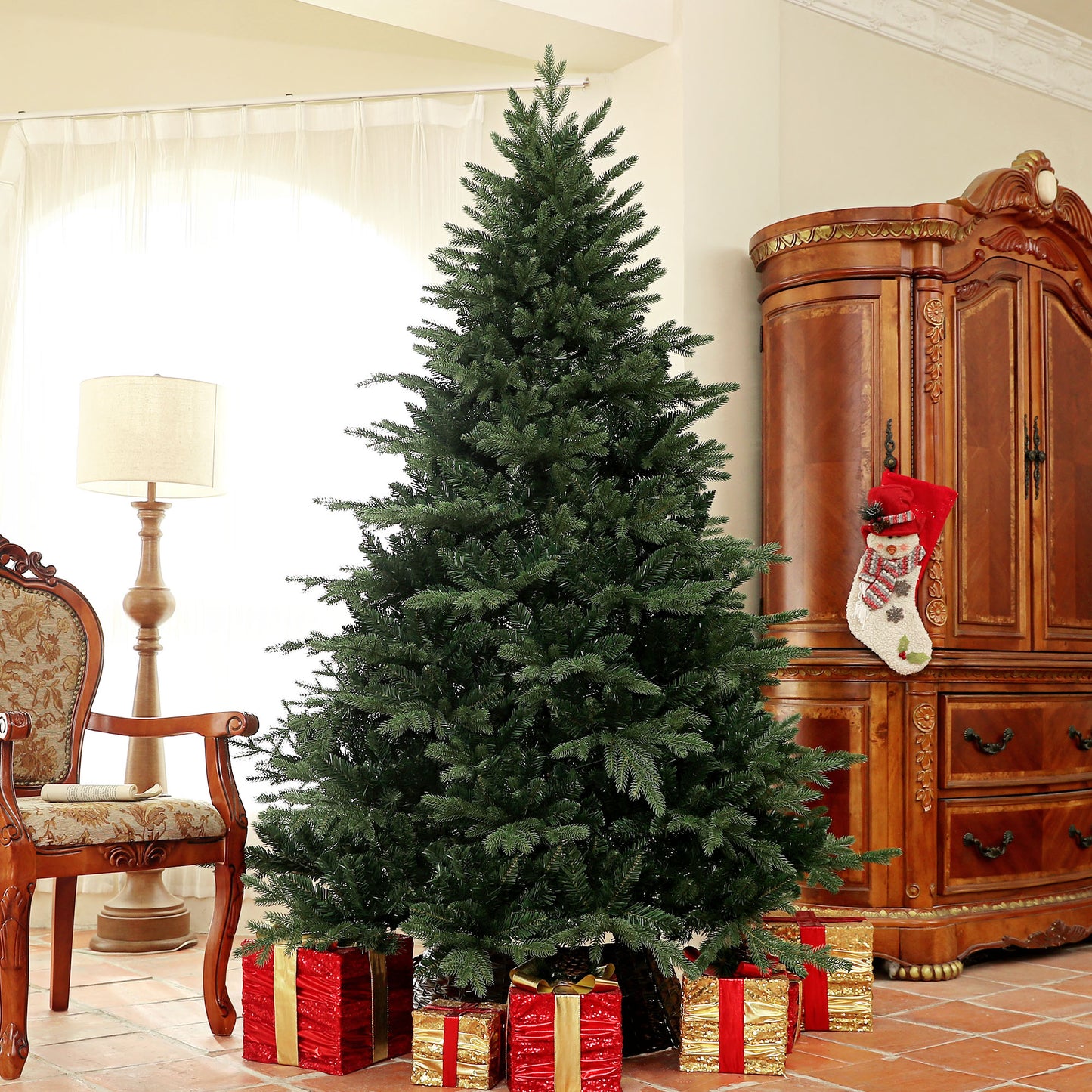 7ft Artificial Spurce Christmas Tree with 3116 Branches