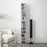 204 CD Storage Tower Tall Bookcase Bookshelf with 12 Cubes White