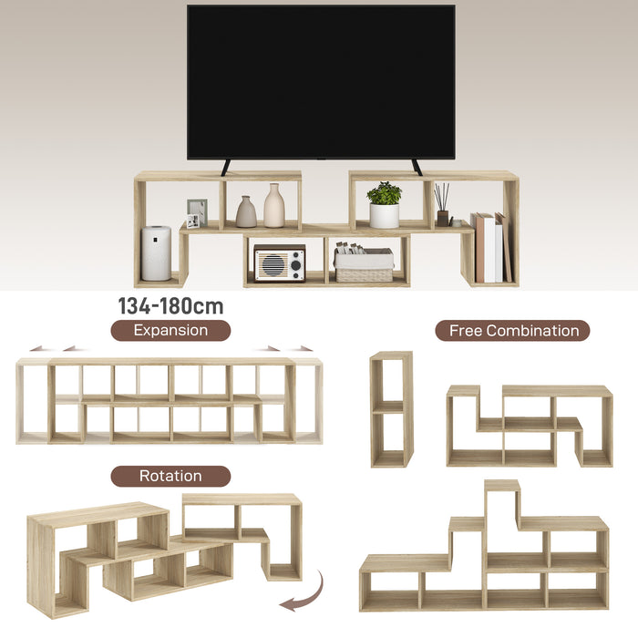 TV Unit for TVs up to 75 Inches, Free Combination TV Stand, Grey