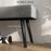 End of Bed Bench with X-Shape Design and Steel Legs, Upholstered Hallway Bench for Bedroom, Grey