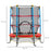 5.4FT/65 Inch Kids Trampoline with Enclosure Net Built-in Zipper Safety Pad Indoor Outdoor for Children Toddler Age 3-6 Years Old