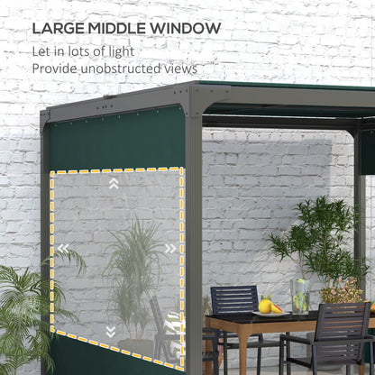 Set of Two 3 x 2m Replacement Pergola Panels - Green