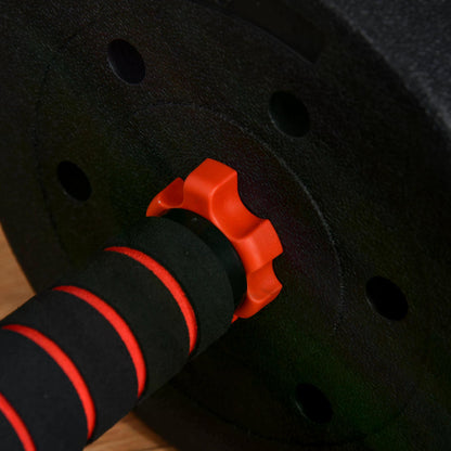 25kg 2 IN 1 Adjustable Dumbbells Weight Set, Dumbbell Hand Weight Barbell for Body Fitness, Lifting Training for Home, Gym, Black