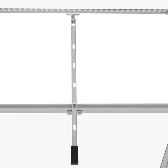 6 x 6ft Walk-In Greenhouse, Polycarbonate Greenhouse with Sliding Door, Window, Aluminium Frame, Foundation, Silver