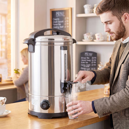 13L Catering Urn, 2500W Stainless Steel Tea Urn with Keep Warm