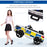 12V Kid Electric Ride On Police Car w/ Remote Siren Bluetooth 3-6 Years