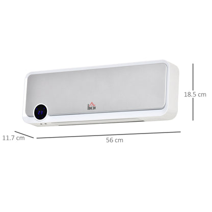 1000W/2000W Wall Downflow Heater Adjustable Temperature w/ Timer