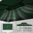 3x4m Gazebo Replacement Roof Canopy 2 Tier Top UV Cover Green