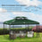 3x4m Gazebo Replacement Roof Canopy 2 Tier Top UV Cover Green