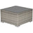 Rattan Wicker Patio Coffee Table Ready to Use Outdoor Furniture Suitable for Garden Backyard Grey