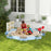 Wooden Kids Sandbox with 6 Seats Blue