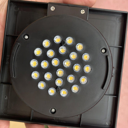 Solar Floor Lamp, Outdoor Garden Lantern Pathway & Decorative Lighting w/ Auto On/Off LED Lights for Porch, Yard, Grey