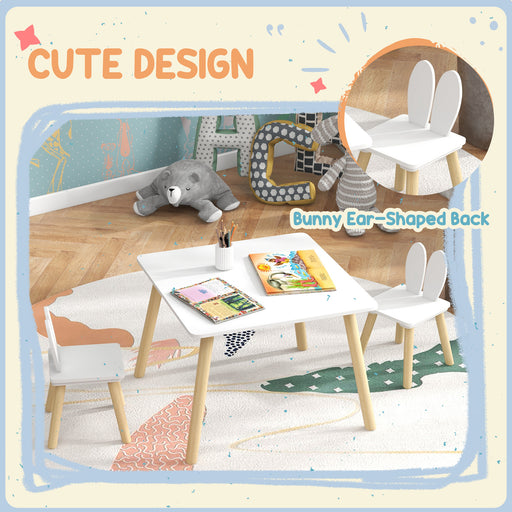 3 Pieces Toddler Table and Chair Set for Nursery, Playroom, Classroom