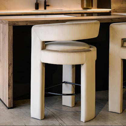 Santini Counter Stool - Taupe