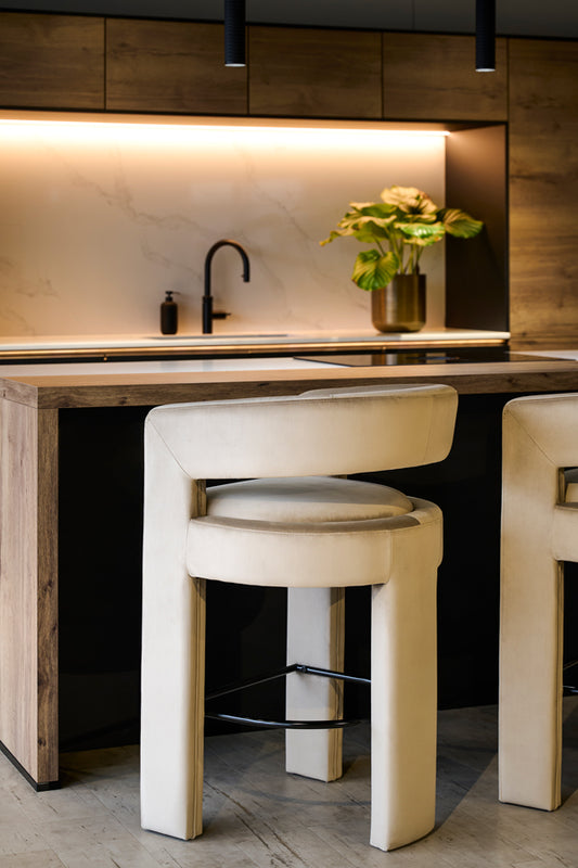 Santini Counter Stool - Taupe