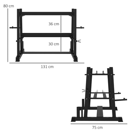 3-Tier Dumbbell Rack for Dumbbells, Kettlebells&Plates (Rack Only)