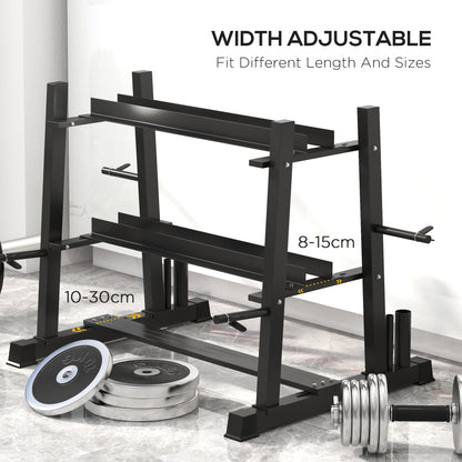3-Tier Dumbbell Rack for Dumbbells, Kettlebells&Plates (Rack Only)