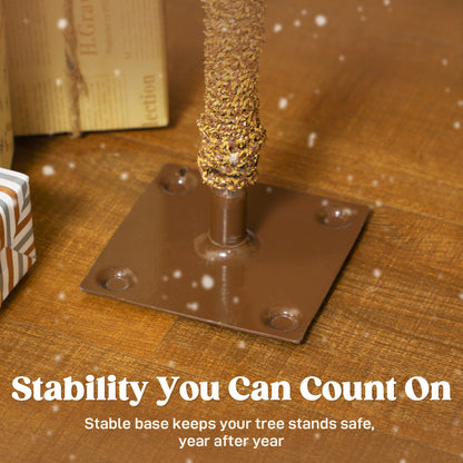 Set of 3 Flocked Christmas Tree, Pencil Downswept Xmas Tree