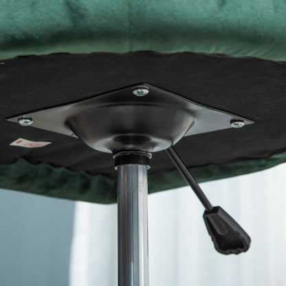 Dining Table, 60 cm Round Kitchen Table for 2 with Steel Base, White