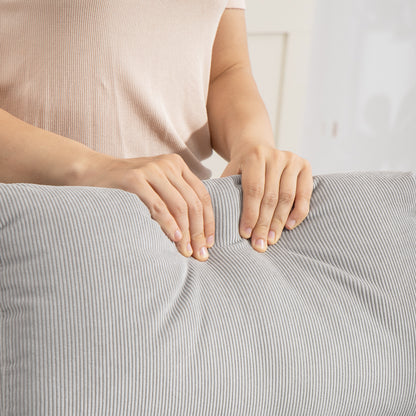 Modern High Back Corduroy Leisure Rocking Chair for Nursery, Grey