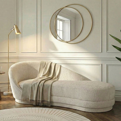 Selini Chaise Longue – Light Taupe Chenille
