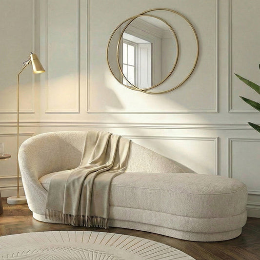 Selini Chaise Longue – Light Taupe Chenille