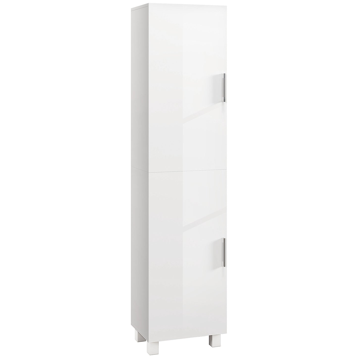 Tall Storage Cabinet with Adjustable Shelves and Double Doors