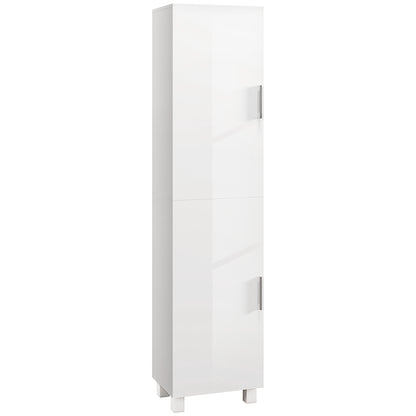 Tall Storage Cabinet with Adjustable Shelves and Double Doors