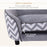 Dog Sofa Pet Couch for XS Dogs w/ Removable Sponge Padded Cushion - Grey