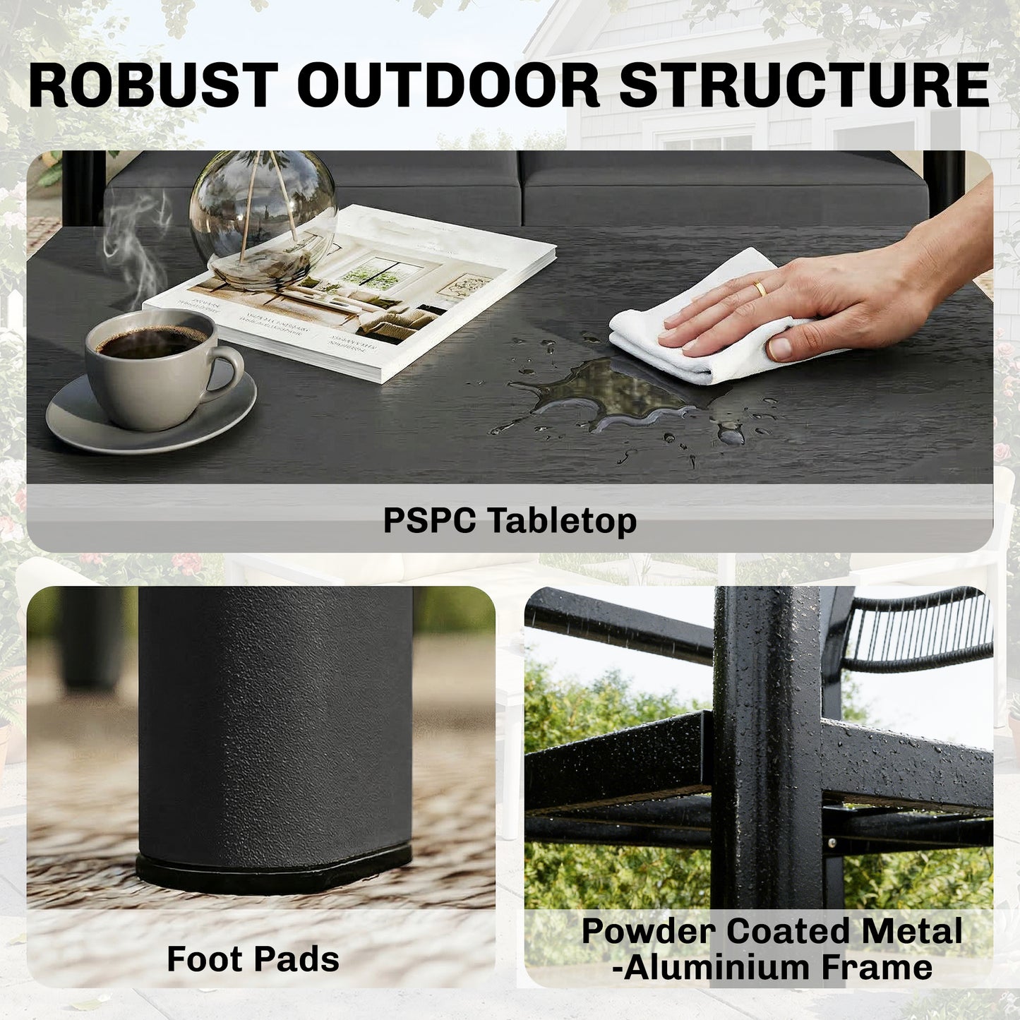 Rattan Garden Furniture Set, Outdoor Furniture Conversation Set