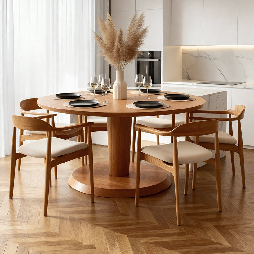 Sia 6-8 Seat Dining Table - Chestnut