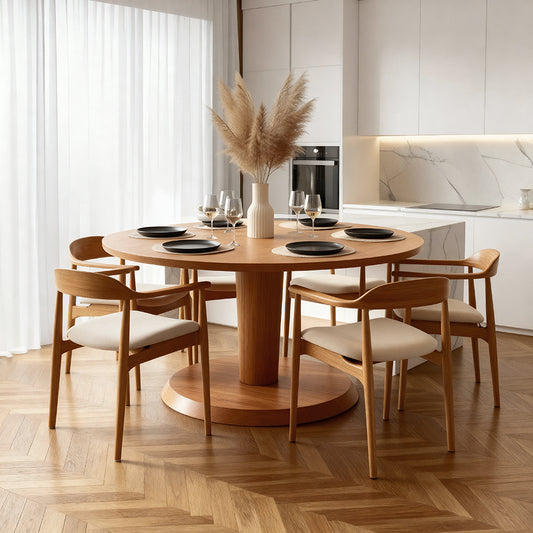 Sia 6-8 Seat Dining Table - Chestnut