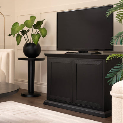Sia Black Media Sideboard