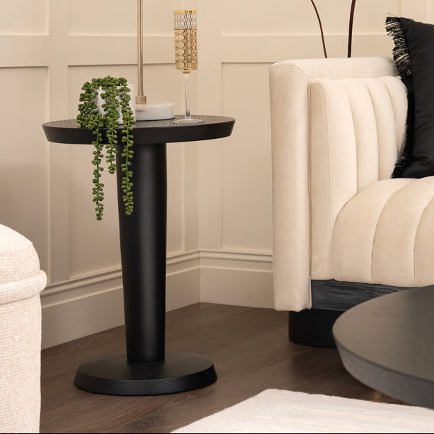 Sia Black Side Table