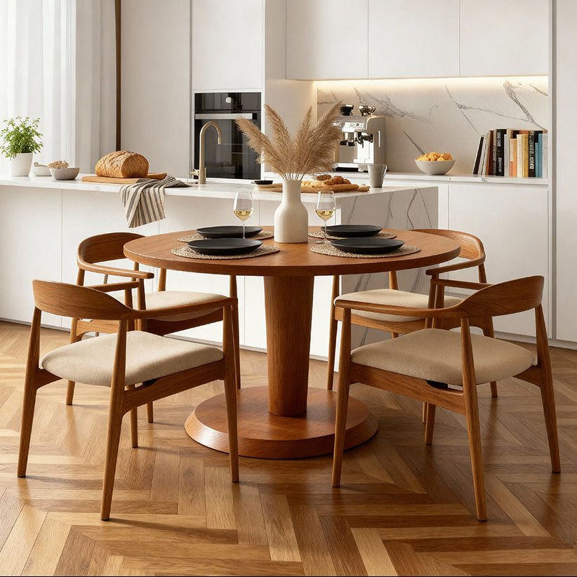 Sia 4-6 Seat Dining Table - Chestnut