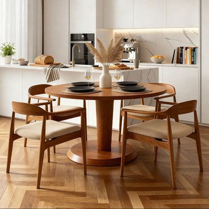 Sia 4-6 Seat Dining Table - Chestnut