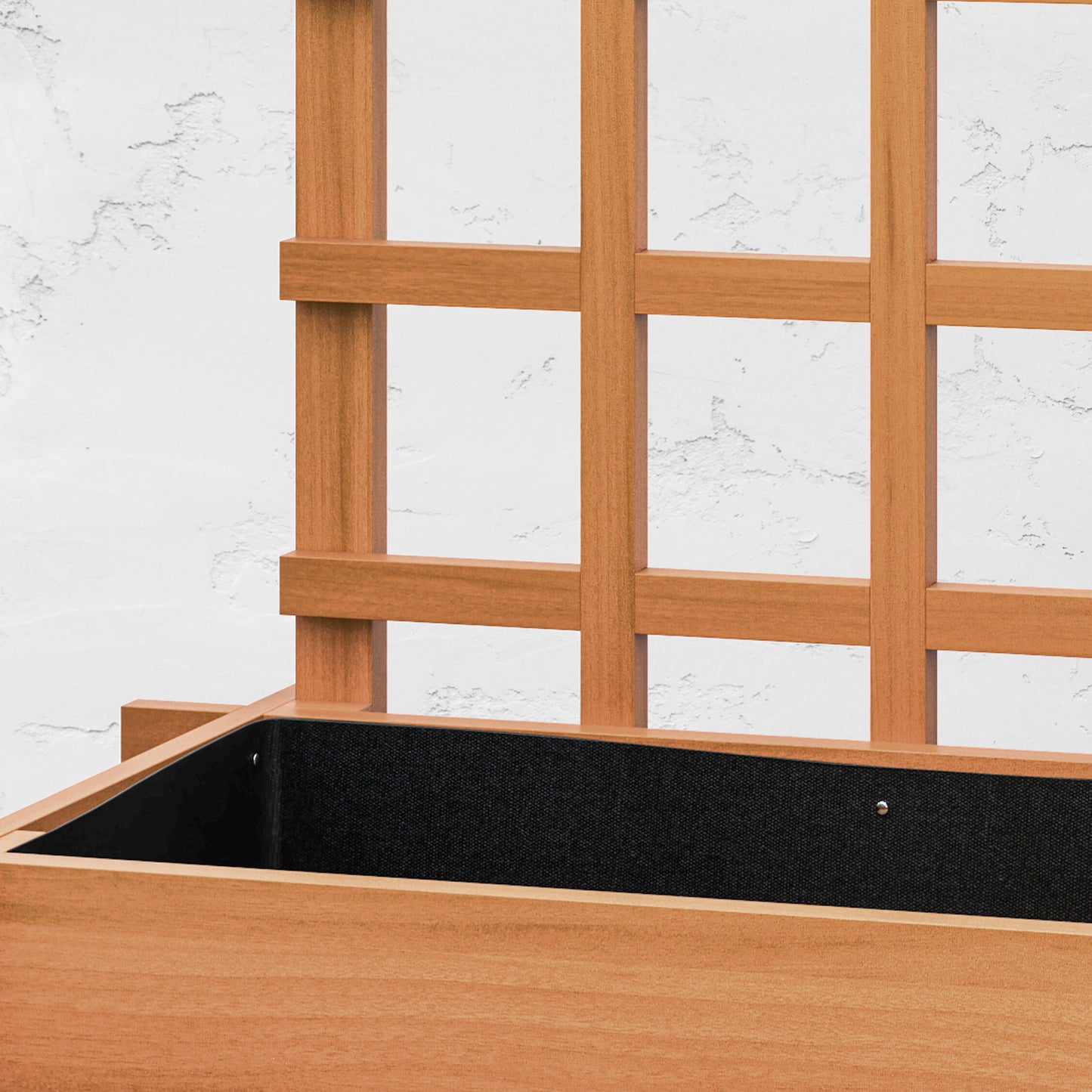 3 Tier Wooden Garden Planters with Trellis for Vine Climbing Plants