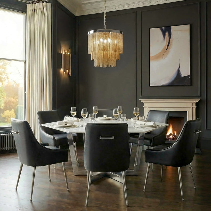 Kronos Chrome Dining Table