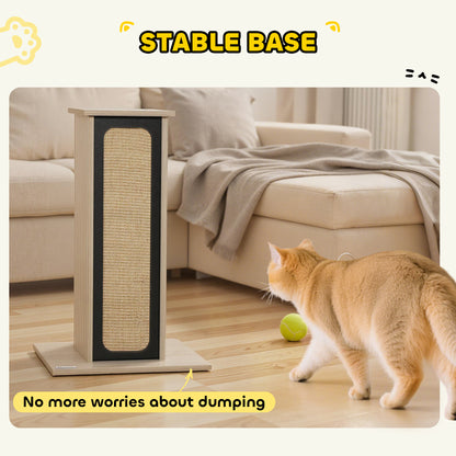 63cm Cat Scratching Post, Scratcher w/ Replaceable Scratching Board