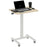 Standing Desk Sit Stand Desk with 4 Rolling Wheels, Natural