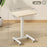 Standing Desk Sit Stand Desk with 4 Rolling Wheels, Natural