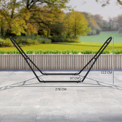 9ft Hammock Stand Adjustable with Non-Slip Feet, 250 kg Capacity